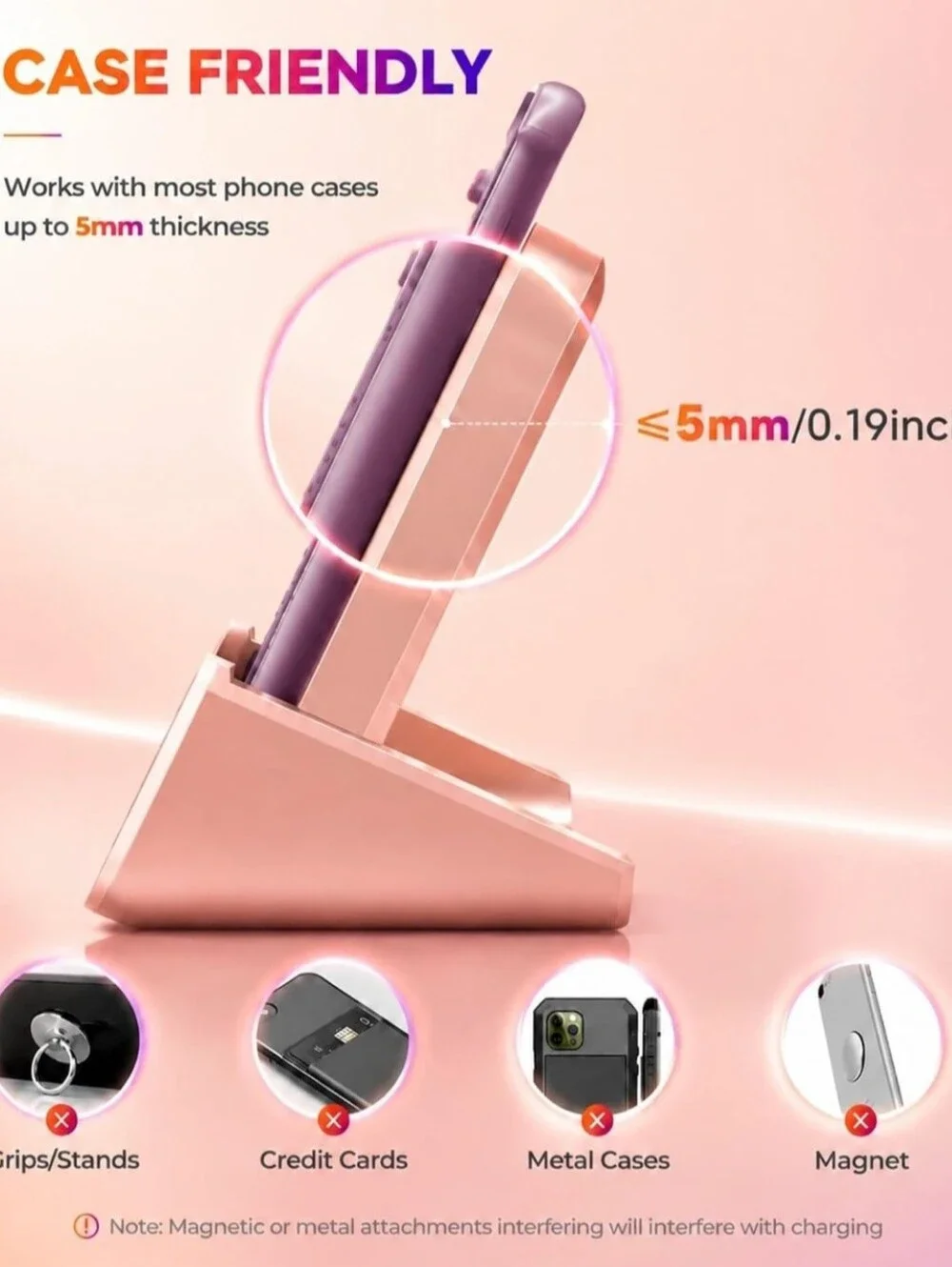 Wireless Rose Gold Charger